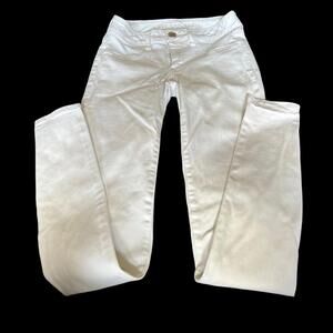 American Eagle Skinny White Next Level Flex Minimalist Jeans‎ Size 2 Long
